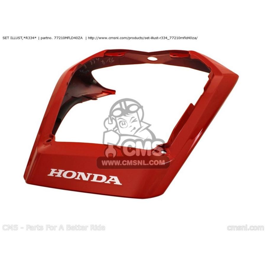 CMS シーエムエス SET ILLUST，*R334* HONDA ホンダ シートカウル・テールカウル カウル関連 外装_1