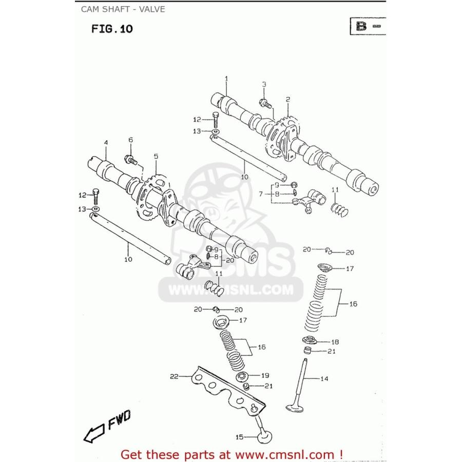 CMS シーエムエス CAMSHAFT，EXHAUST SUZUKI スズキ カムシャフト エンジンパーツ エンジン