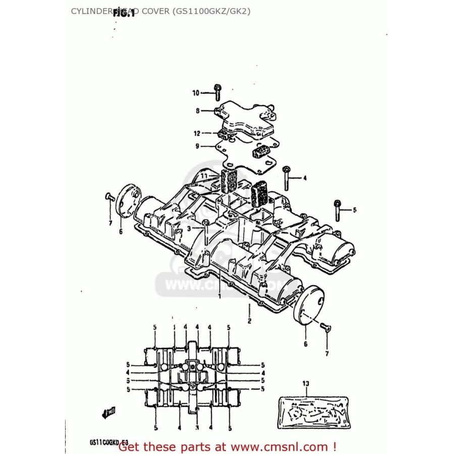 CMS シーエムエス (11402-49870) GASKET SET GS1100GK 1982 (Z) USA