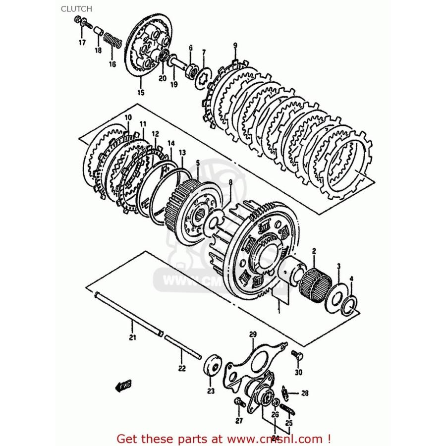 確認専用 CMS シーエムエス (21200-34843) GEAR ASSEMBLY，PRIMARY DRIVE SUZUKI