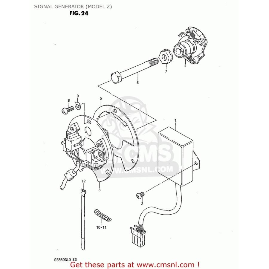 CMS シーエムエス (32900-45120) IGNITER UNIT GS850GL 1982 (Z) USA (E03) 1983 (D) SUZUKI スズキ その他イグニッション・点火パーツ 点火系 エンジン_1