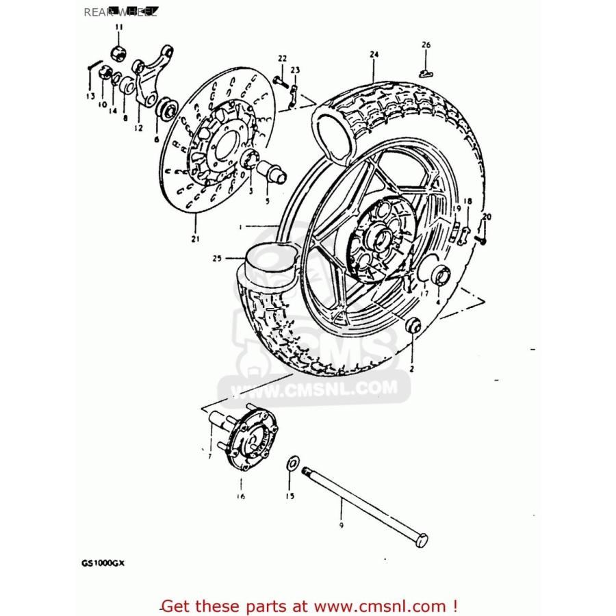 CMS シーエムエス (64680-45113) JOINT ASSEMBLY，REAR HUB DRUM