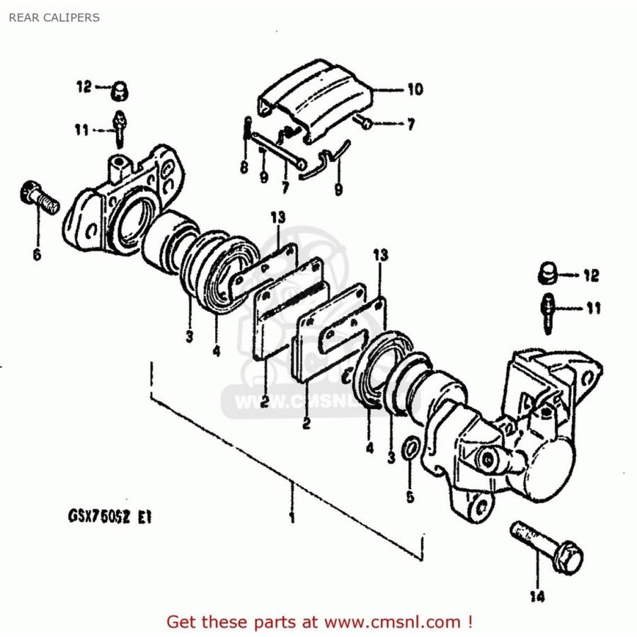 CMS シーエムエス (69100-08821) PISTON SET SUZUKI スズキ その他ブレーキパーツ ブレーキ