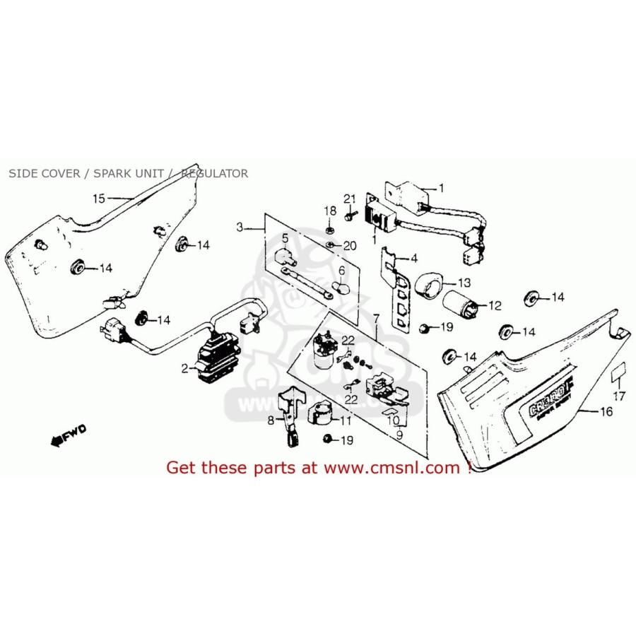 。ページ CMS シーエムエス REGULATE ASSY. CB1100RD HONDA ホンダ