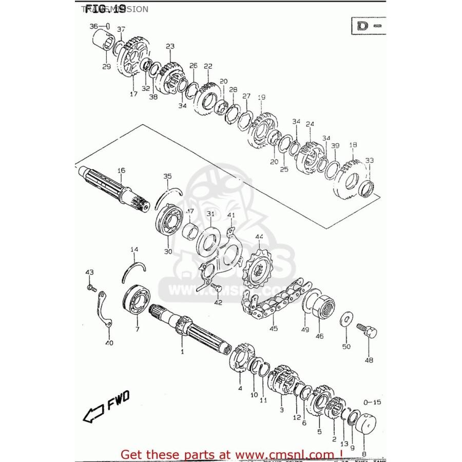 CMS シーエムエス (2760016G00110) CHAIN ASSEMBLY，DRIVE 110LE SUZUKI スズキ その他エンジンパーツオプション・補修部品 エンジンパーツ エンジン