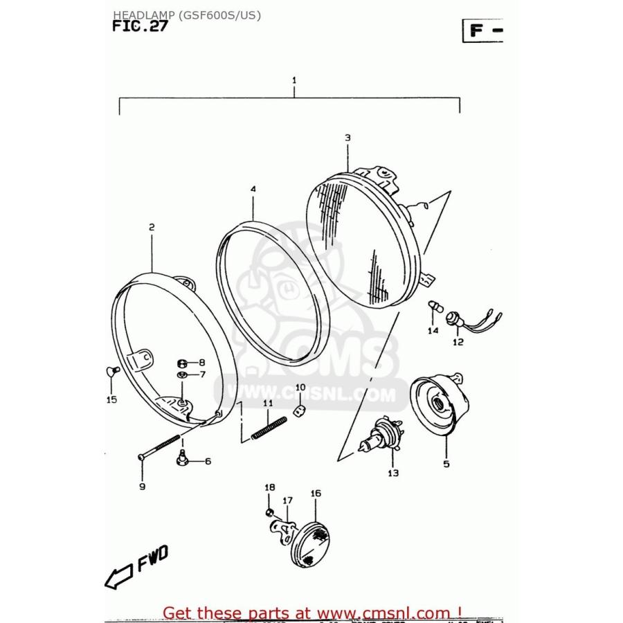 CMS シーエムエス (3510026D52999) HEADLAMP ASSY SUZUKI スズキ ヘッドライト 灯火類 電装系
