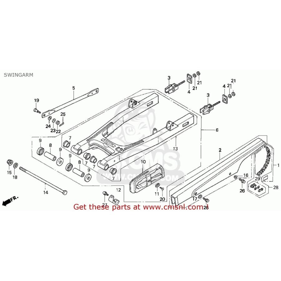 CMS シーエムエス (40540-KPM-306) CHAIN SET，DRIVE CB250