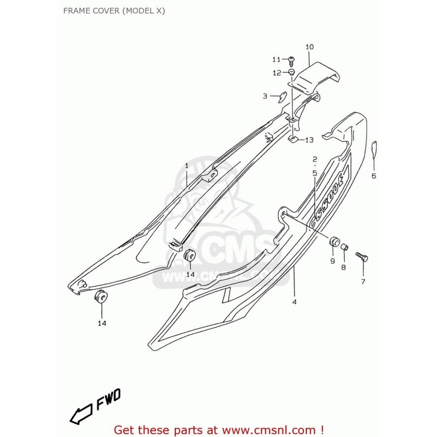 CMS シーエムエス COVER，FRAME，R(BLACK) GS500E 1997 (V) (E02 E04