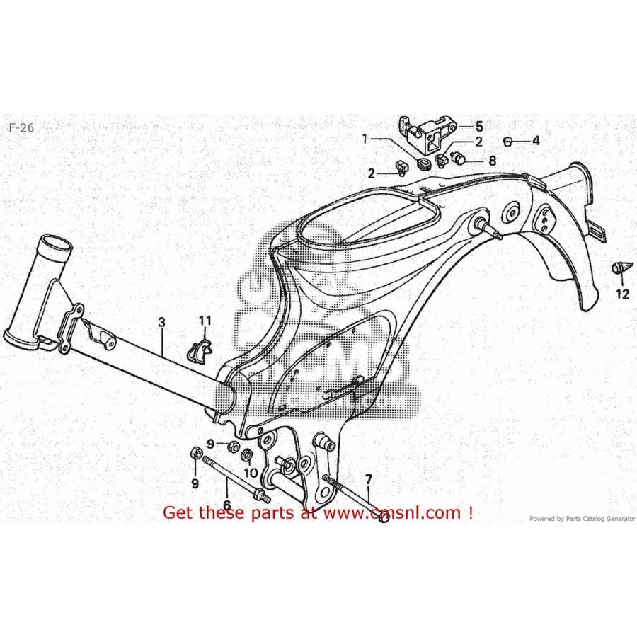 CMS シーエムエス FRAME BOD*PB236M* (JDM) C50CM (V) JAPAN HONDA ホンダ フレーム