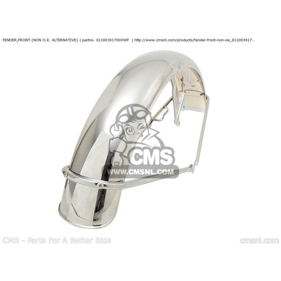 CMS シーエムエス (61100-341-701XWP) FENDER，FRONT (NON O.E. ALTERNATIVE) HONDA ホンダ フロントフェンダー フェンダー関連 外装