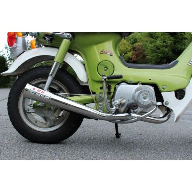 カブ50 90 ミニモト　SPクラシックマフラー（エンブレムあり） カブSPクラシックマフラー MINIMOTOエンブレムありNO6694 [6694