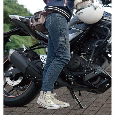 ROUGH＆ROAD ラフ＆ロード ラフライディングスニーカー［アイボリー／レッド］ライディングシューズ サイズ：23.0cm ライディングシューズ フットウェア