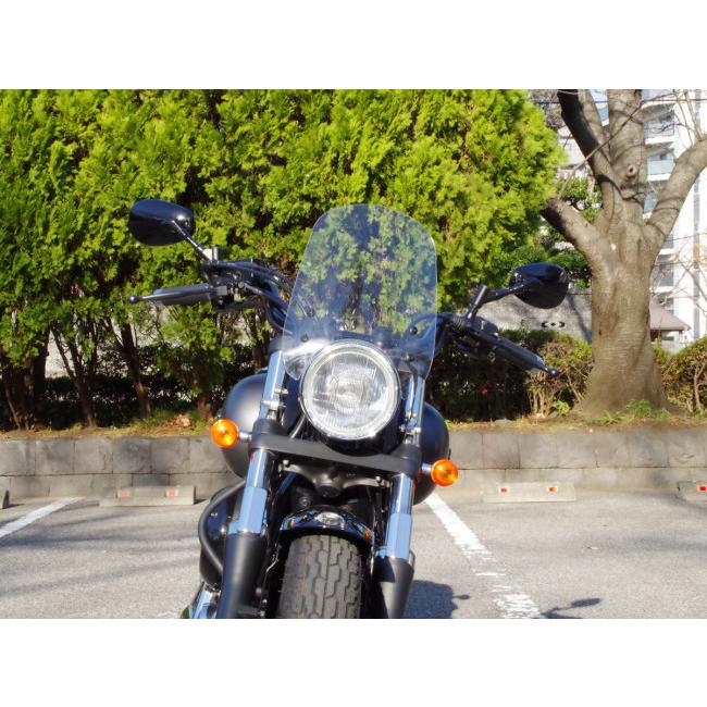 World Walk ワールドウォーク ドラッグスター400用フォークマウントスクリーン スクリーンカラー：クリア ドラッグスター400 YAMAHA ヤマハ スクリーン 外装の画像
