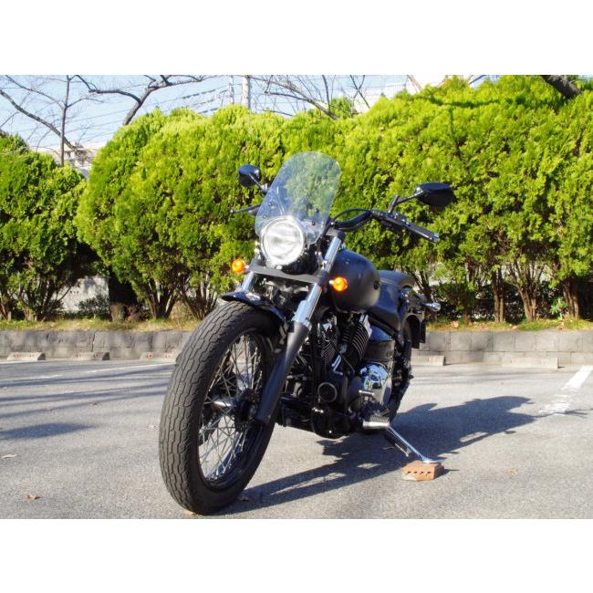 World Walk ワールドウォーク ドラッグスター400用フォークマウントスクリーン スクリーンカラー：クリア ドラッグスター400 YAMAHA ヤマハ スクリーン 外装の画像