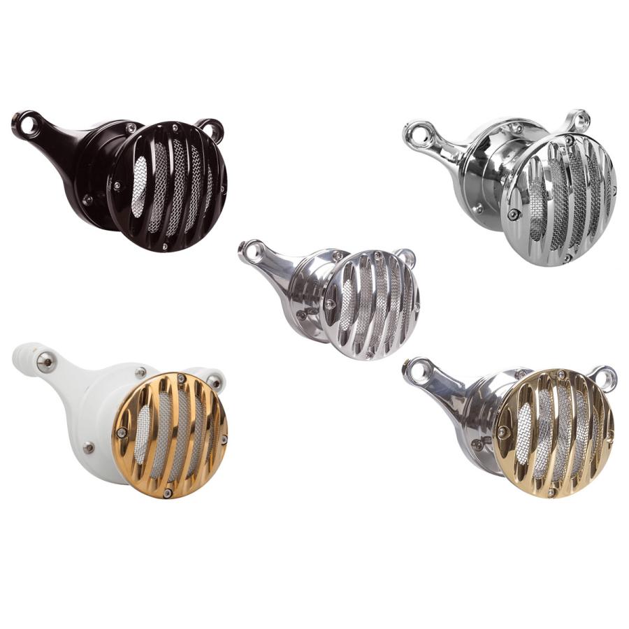 Vity’s Design ビティズデザイン GRILL ベロシティスタックエアクリーナー 仕上げ(ボディ／キャップ)：ゴールド／ゴールド ソフテイル 16-17 吸気関連