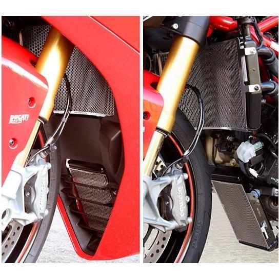 MotoCrazy モトクレイジー ラジエターコアガード カラー：シルバー SUPERSPORT 939 939S 950 950S DUCATI ドゥカティ 冷却関連 エンジンの画像