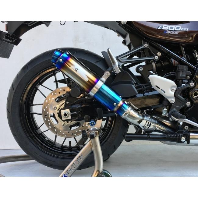 クッキーz900rs ケイファクトリー motoGP ラウンドサイレンサー K-FACTORY Z900RS (車検対応) STPスリップオン／MotoGP ラウンド