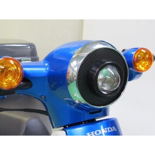 PROTEC プロテック LEDプロジェクターヘッドライトキット 6000k パネルカラー：ブラックカーボン スーパーカブ110 HONDA ホンダ LEDヘッドライトバルブ 灯火類 | PROTEC（車、バイク） | 01