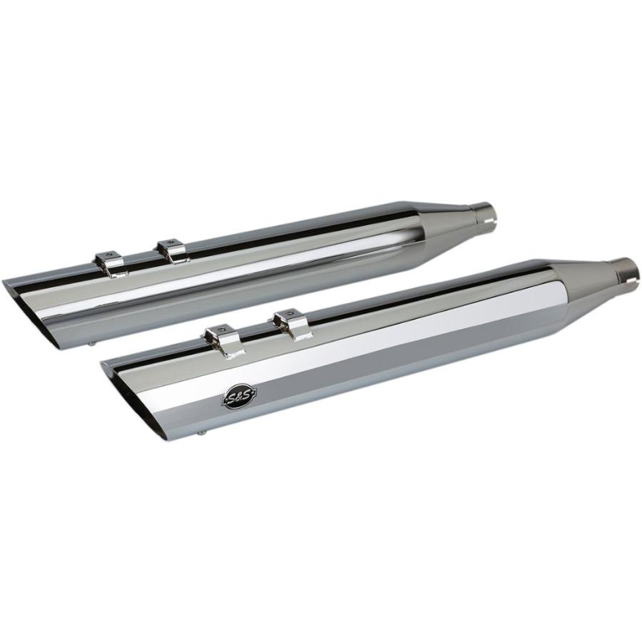 S&S CYCLE エスアンドエス サイクル Slash Cut スリップオンマフラー Muffler Color/Finish：Chrome(Base Finish：Chrome)［1801-1209］ マフラー | ブランド登録なし