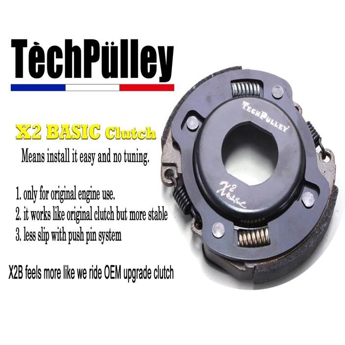TechPulley テックプーリー X2 基本モデルクラッチ GT 125 JET POWER SYM その他クラッチオプション・補修部品 駆動系_1