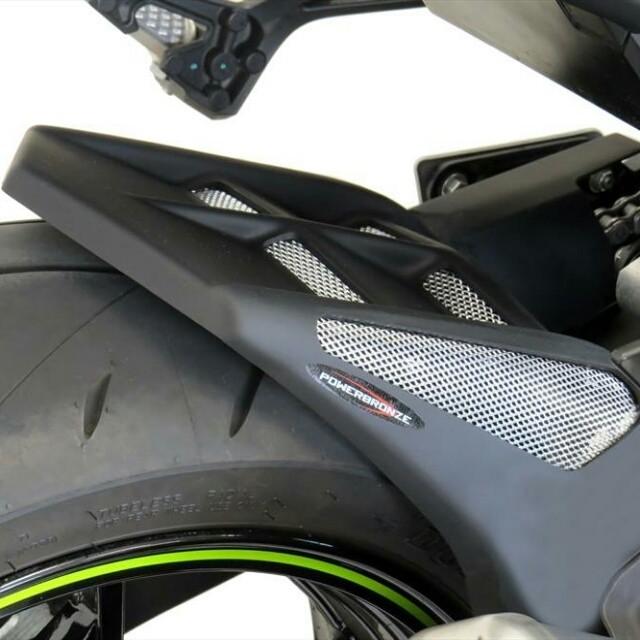 パワーブロンズ　リアインナーフェンダー　マットブラック／シルバーメッシュ Odax ODAX オダックス POWER BRONZE インナーフェンダー カラー