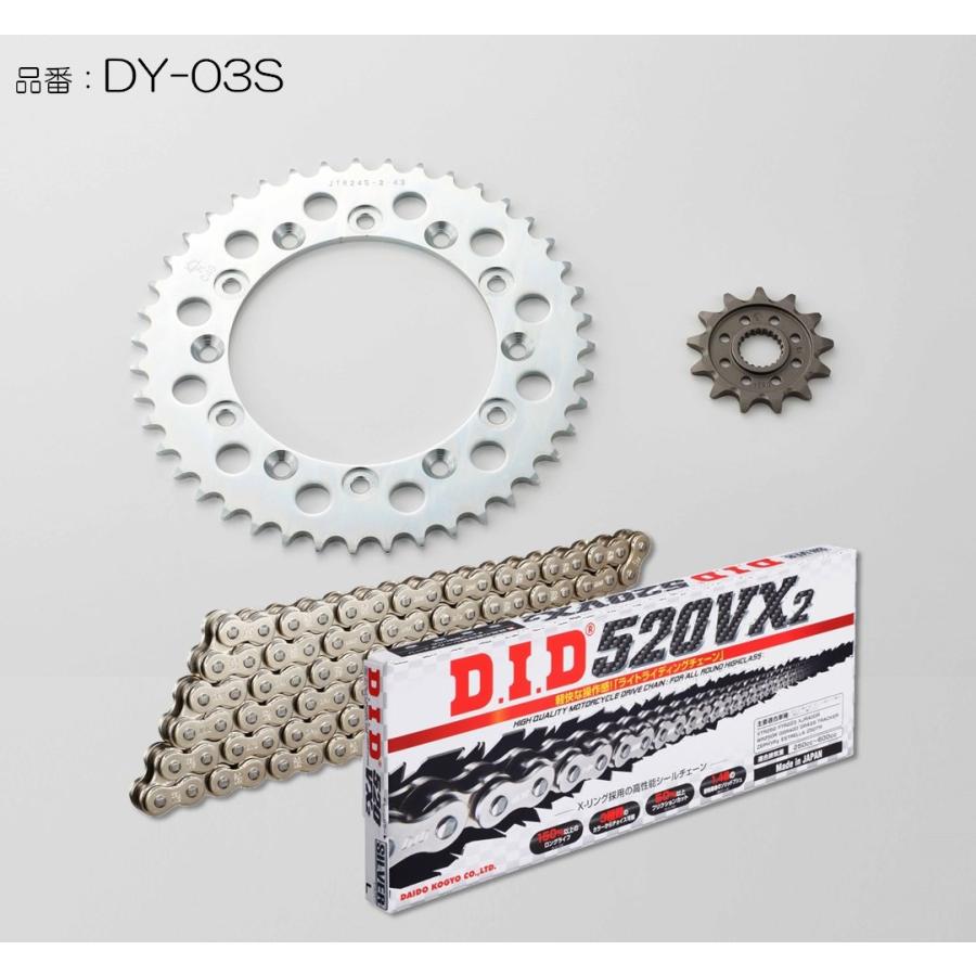 wr250r スプロケ　チェーン　セット D.I.D DID ダイドー チェーン＆スプロケット3点交換キット