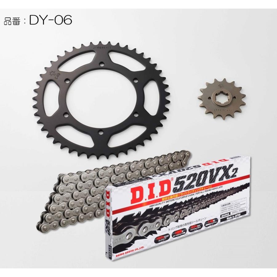D.I.D DID ダイドー チェーン＆スプロケット3点交換キット カラー