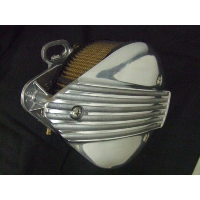 FORK フォーク ミニフラットシェル フィン タイプ：フィン S＆S E(G)タイプエアクリーナー HARLEY-DAVIDSON ハーレーダビッドソン 吸気関連 エンジンの画像