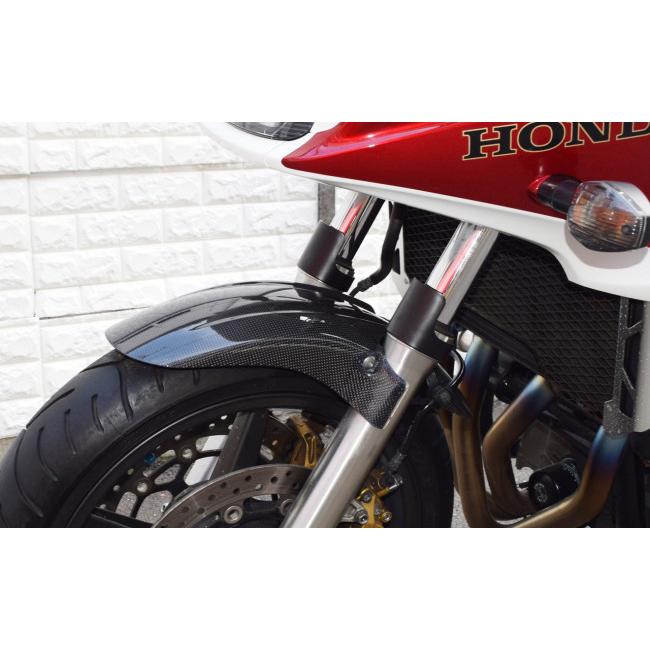 BLESS R’S ブレスアールズ カーボン フロントフェンダー(ショートタイプ) 仕様：光沢クリア塗装済み品 CB1300スーパーフォア HONDA ホンダ フロントフェンダー_1