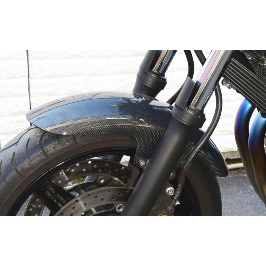 BLESS R’S ブレスアールズ カーボン フロントフェンダー(ショートタイプ) 仕様：光沢クリア塗装済み品 XJR1300 YAMAHA ヤマハ フロントフェンダー 外装_1