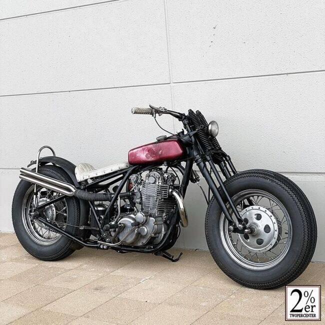 sr400 ナロー ガーターフォーク メイドインビー スプリンガーフォーク 2%er（ツーパーセンター） 74スプリンガーフォークキット 2インチ