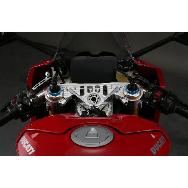 AELLA アエラ トップブリッジ(MotoGPデザイン) カラー：ホワイト PANIGALE V4 S DUCATI ドゥカティ トップブリッジ ハンドル周辺パーツ ハンドル_4