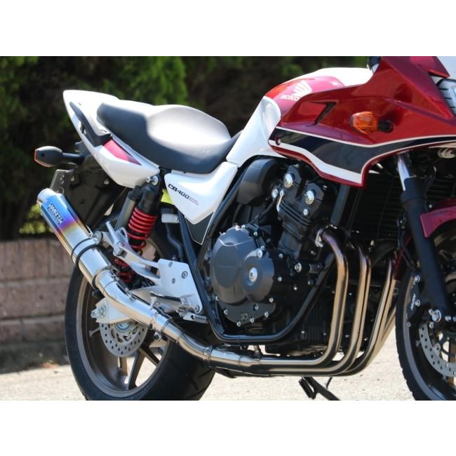 WR’S ダブルアールズ Sラウンドタイプ スリップオンマフラー タイプ：焼き色チタンサイレンサー CB400SF CB400SB HONDA ホンダ HONDA ホンダ｜webike02｜06