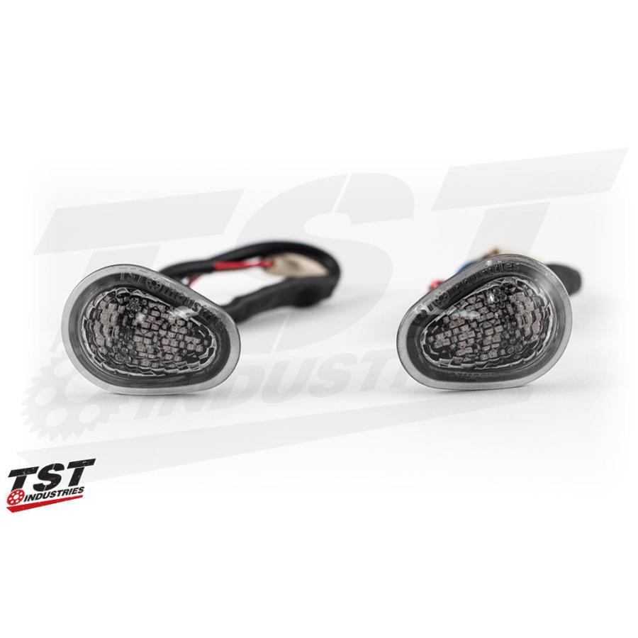 TST ティーエスティー LEDフロントウインカー GTR LENS COLOR：Smoked FZ6R 09-17 YAMAHA ヤマハ ウインカー 灯火類 電装系