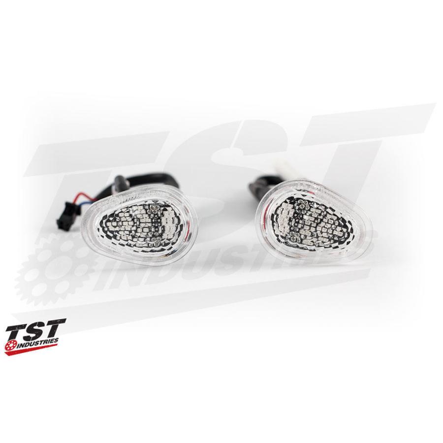 TST ティーエスティー LEDフロントウインカー GTR LENS COLOR：Clear FZ6R 09-17 YAMAHA ヤマハ ウインカー 灯火類 電装系