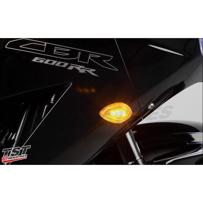 最安価格 TST TST:ティーエスティー HALO-1 LEDウインカー GLOW COLOR：Red / LENS COLOR：Clear CBR600RR 13-18 CBR600RR ABS 13-18 HONDA ホンダ HONDA ホンダ