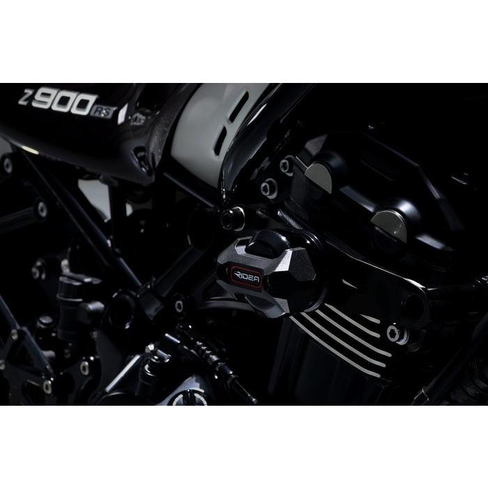 RIDEA リデア フレームスライダー メタリックタイプ カラー：ブルー Z900RS CAFE KAWASAKI カワサキ エンジンスライダー・フレームスライダー フレームの画像