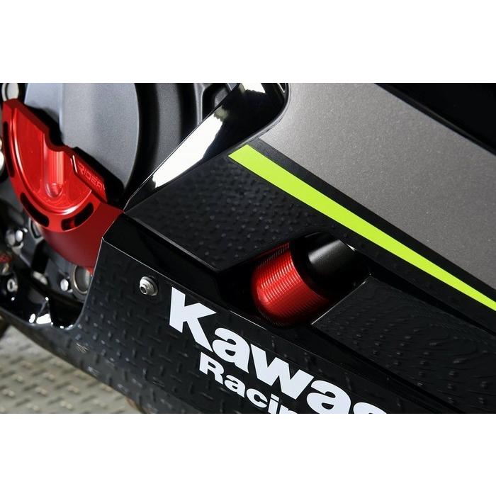 RIDEA リデア アルミ削り出しエンジンカバー 右前 カラー：ブルー ニンジャ250 ニンジャ400 (2014-) KAWASAKI カワサキ クラッチカバー エンジンパーツ_1