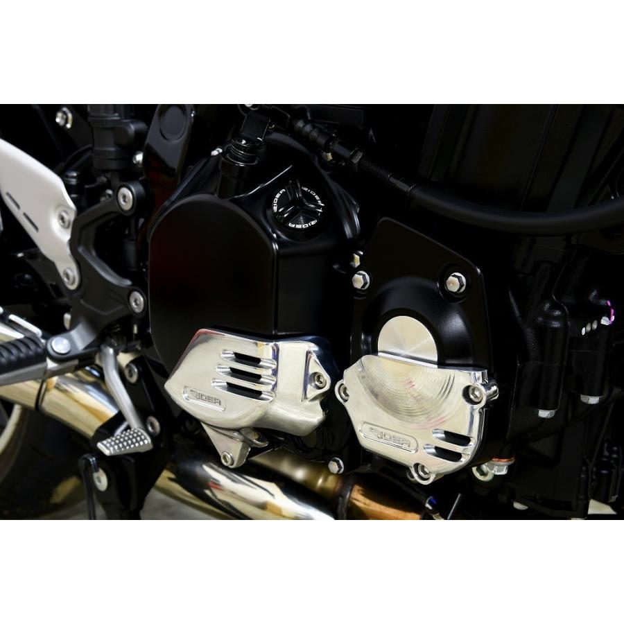 RIDEA リデア アルミ削り出しエンジンカバー 右前 カラー：シルバー Z900RS CAFE KAWASAKI カワサキ クラッチカバー エンジンパーツ エンジン_2