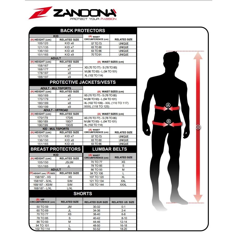 ZANDONA ZANDONA:ザンドナ シールドEVO プロテクター ウエストサイズ：XL（102-114cm） / 身長：168-177cm(タイプ：x7 1207)｜webike02｜05