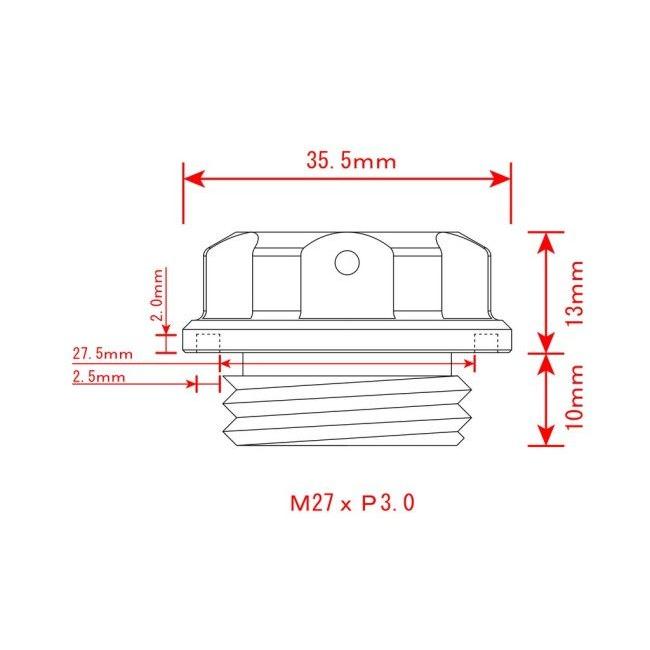 POSH Faith ポッシュ フェイス マシンドフィラーキャップ M27×P3.0 カラー：ライムグリーン YAMAHA ヤマハ フィラーキャップ エンジンパーツ エンジン | ブランド登録なし | 04