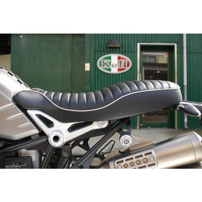 K&H ケイアンドエイチ RnineT ダブルシート ダブルシート Aプレーン ステッチ R nine T｜K＆H