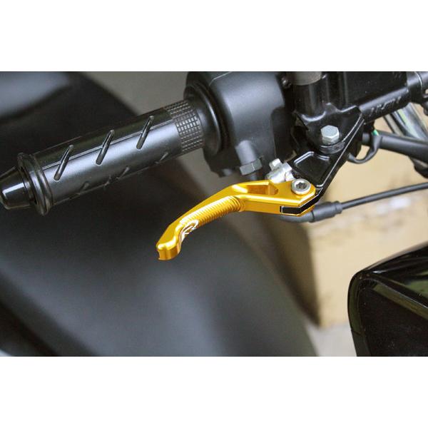 RIDEA リデア 3Dショートノブアジャストブレーキレバー 左右セット レバーカラー：ブラック グロム モンキー125 HONDA ホンダ ブレーキレバー ハンドル | RIDEA | 02