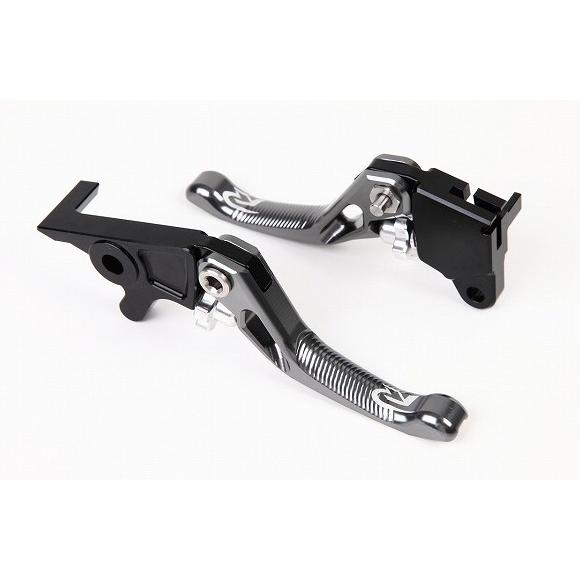 RIDEA リデア 3Dショートノブアジャストブレーキレバー 左右セット レバーカラー：チタン グロム モンキー125 HONDA ホンダ ブレーキレバー ハンドル周辺パーツ | RIDEA