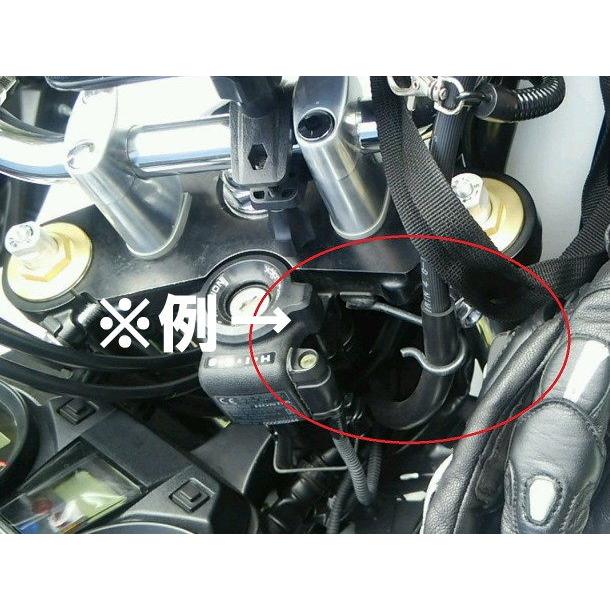 HURRICANE ハリケーン セットバックホルダー カラー：ブラックアルマイト CB400スーパーフォア CB400スーパーボルドール イナズマ1200(GSX1200FS) イナズマ400_2