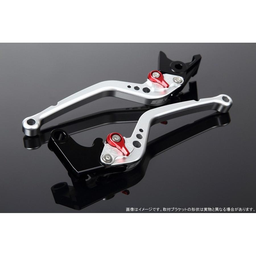 SPEEDRA スピードラ アルミビレットアジャストレバーセット スタンダードロング レバー本体カラー：マットシルバー / アジャスターカラー：マットレッド | SPEEDRA