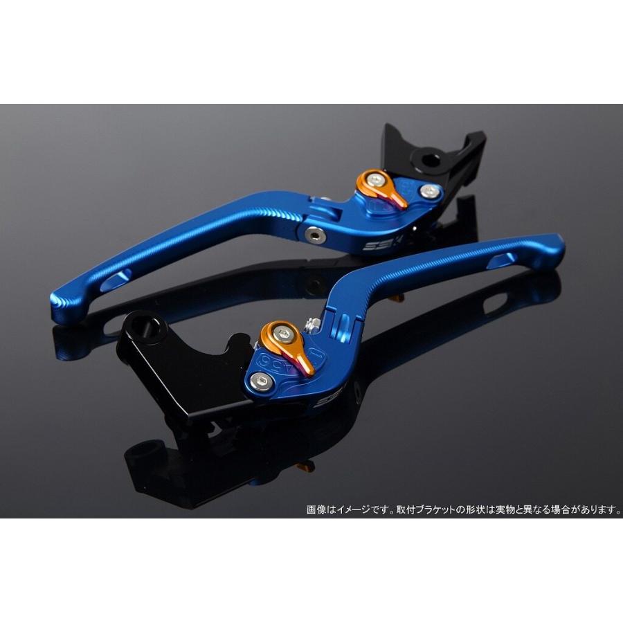 SPEEDRA スピードラ アルミビレットアジャストレバーセット 3D可倒式 アジャスターカラー：マットゴールド / レバー本体カラー：マットブルー HONDA ホンダ | SPEEDRA