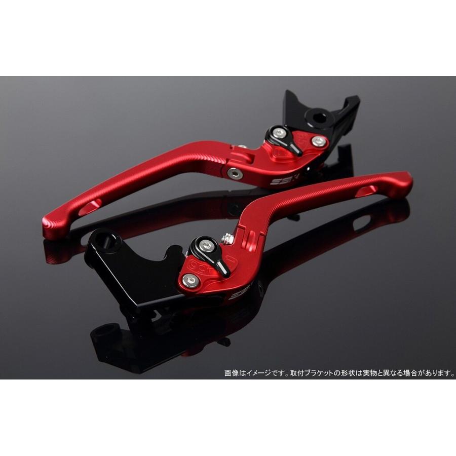 SPEEDRA スピードラ アルミビレットアジャストレバーセット 3D可倒式 レバー本体カラー：マットレッド / アジャスターカラー：マットブラック HONDA ホンダ | SPEEDRA