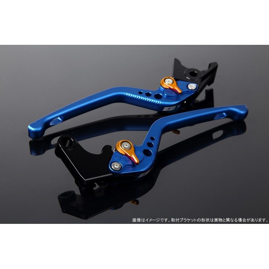 SPEEDRA スピードラ アルミビレットアジャストレバーセット 3Dロング アジャスターカラー：マットゴールド / レバー本体カラー：マットブルー HONDA ホンダ | SPEEDRA