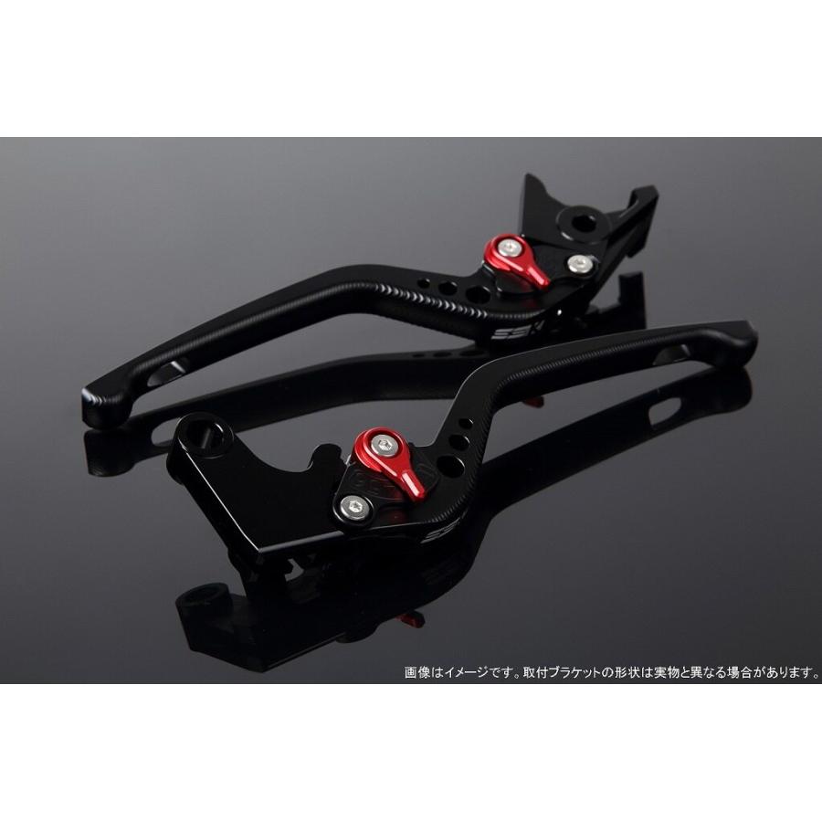 SPEEDRA スピードラ アルミビレットアジャストレバーセット 3Dロング アジャスターカラー：マットレッド / レバー本体カラー：マットブラック HONDA ホンダ | SPEEDRA